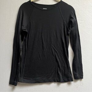 Icebreaker Merino 200 Base Layer Top Black Youth 12